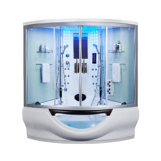Maya Bath Platinum Superior Steam Shower with Foot Massager