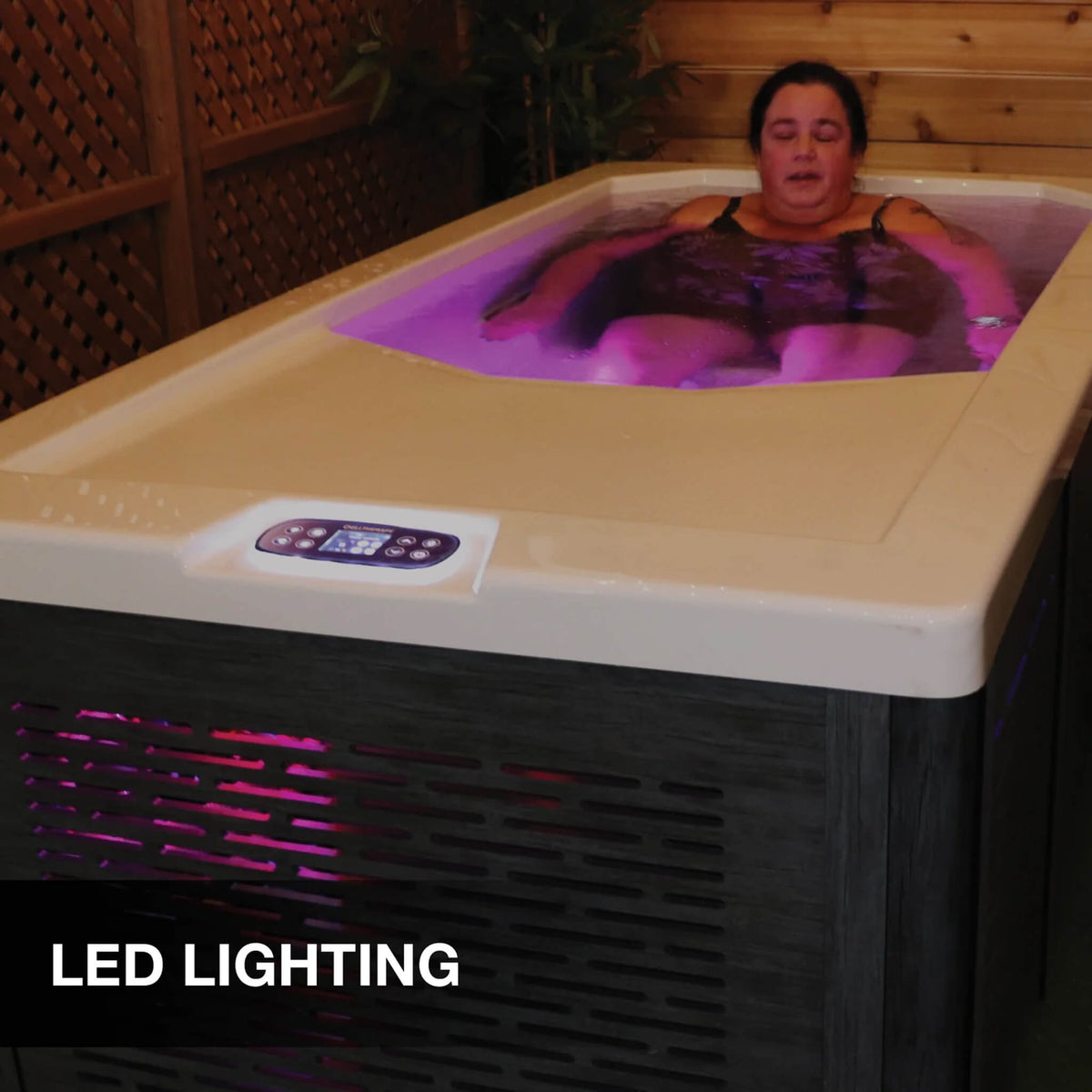 CSC 1000 Cold Plunge Spa Tub with Built-In Ozone and Multi-Color Lighting