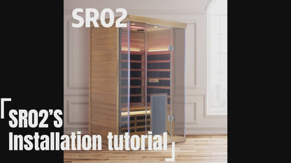 2-Person Red Cedar Full-Glass Sauna – Wizzisaunas SR02