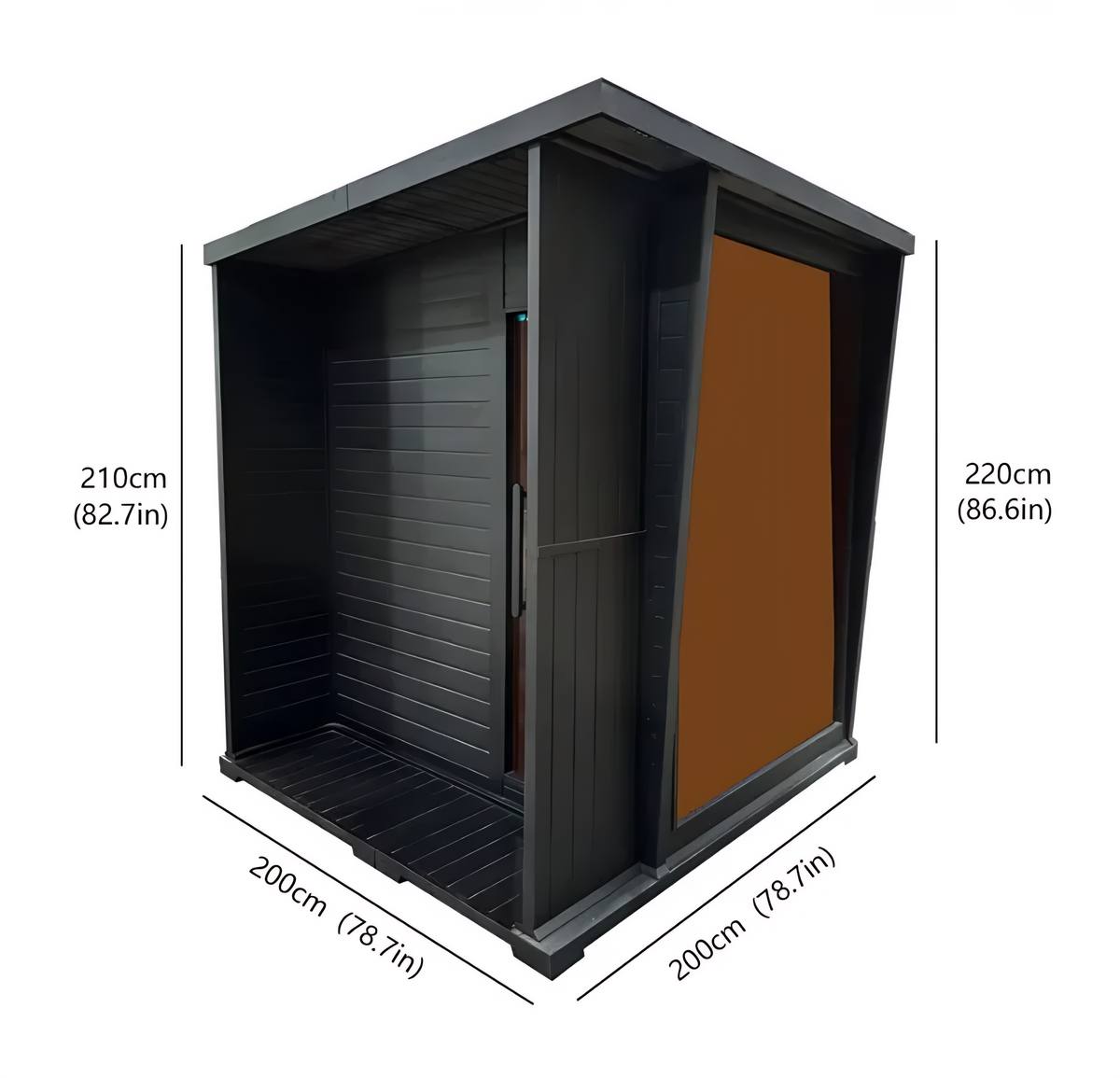 4-Person Hemlock Wood Sauna with 9KW Heater – Indoor & Outdoor