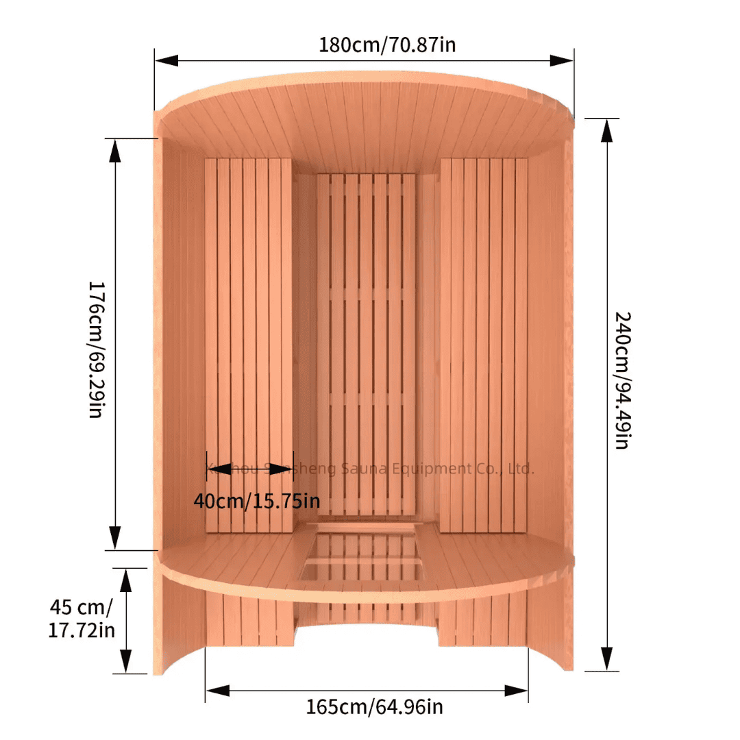 Handmade Sauna Red Cedar Electric Heat