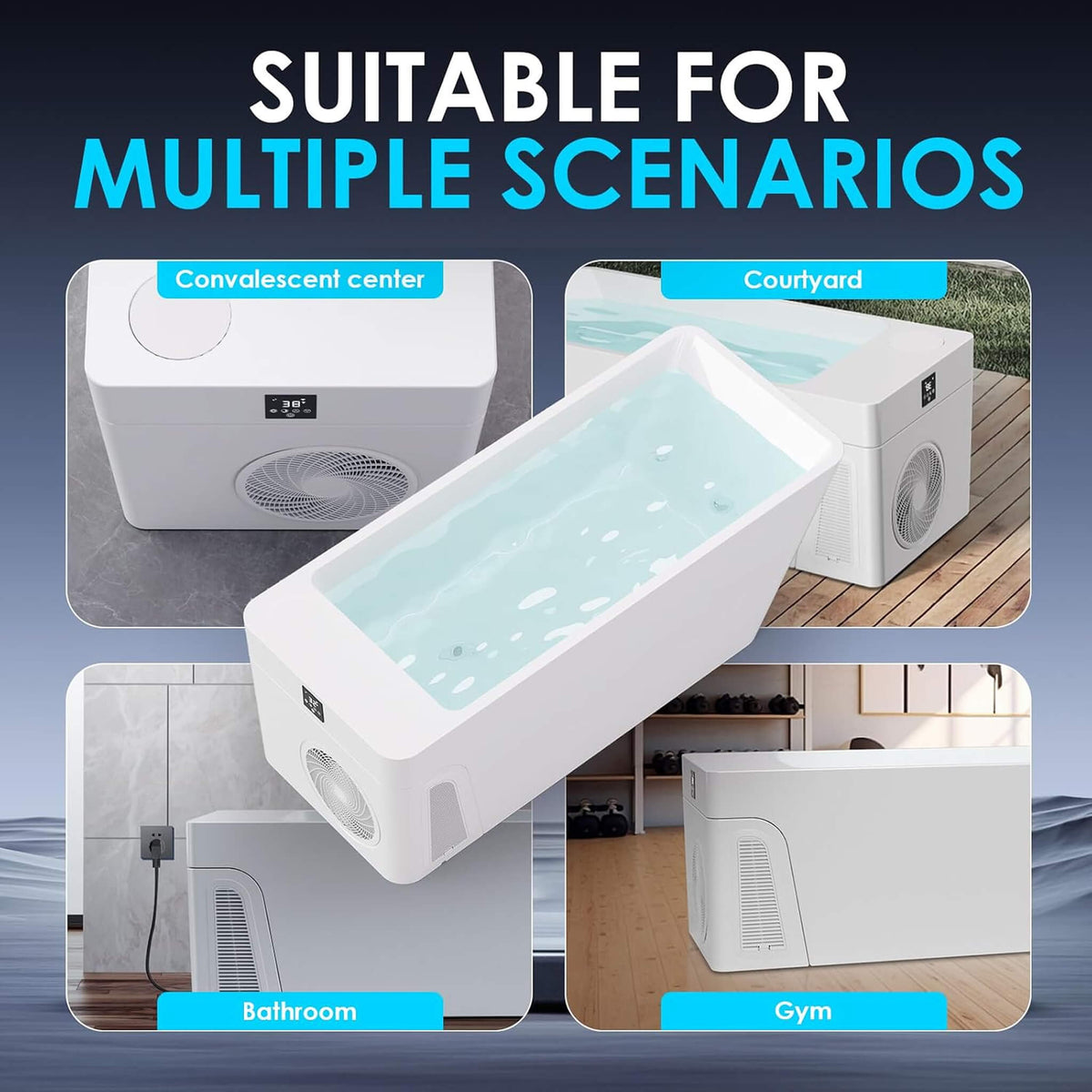 Smart Cold Plunge Tub With Built-In Water Chiller