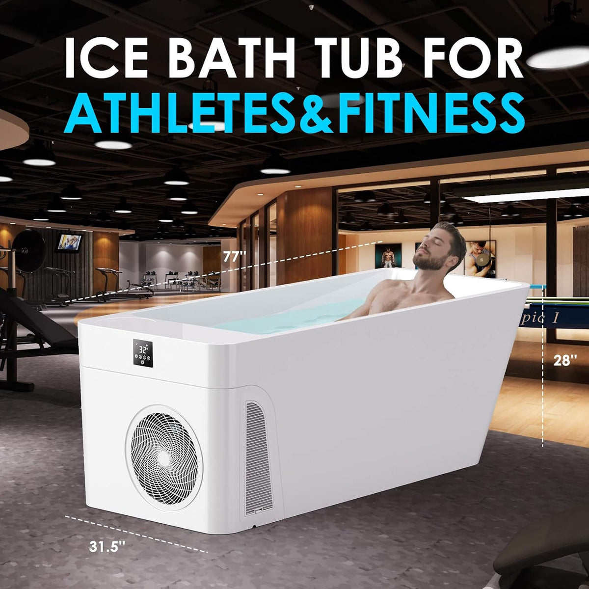 Smart Cold Plunge Tub With Built-In Water Chiller