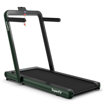 4.75HP 2-in-1 Folding Treadmill with Remote and App Control