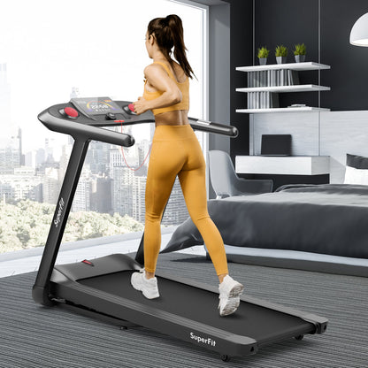 4.75HP Folding Treadmill | Preset Programs, Touch Screen & Auto Incline