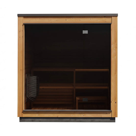 ThermaSol Nordic Dawn 4-Person Fully Assembled Outdoor Sauna Cabin