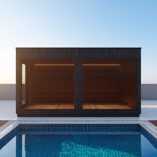 ThermaSol Nordic Misty XL Outdoor Sauna Lounge – 1-Entrance, Made-To-Order