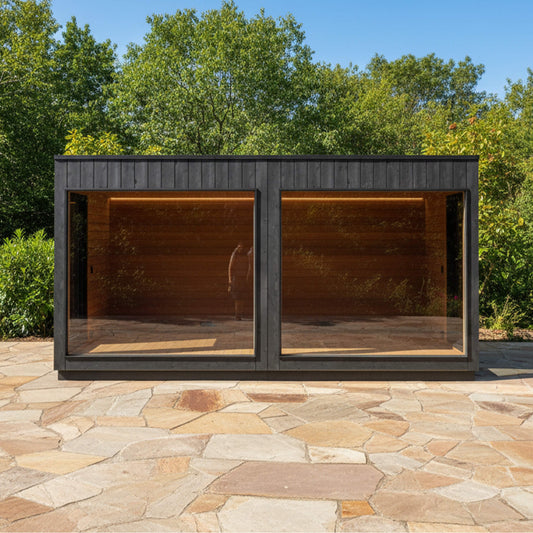 ThermaSol Nordic Misty XL Lounge 2-Entrance Outdoor Cabin | Fully Assembled
