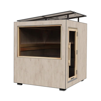 ThermaSol Solaris Fully-Assembled Outdoor Sauna Cabin [Made-To-Order] [14-KIR-4560/61] (SAK27532)