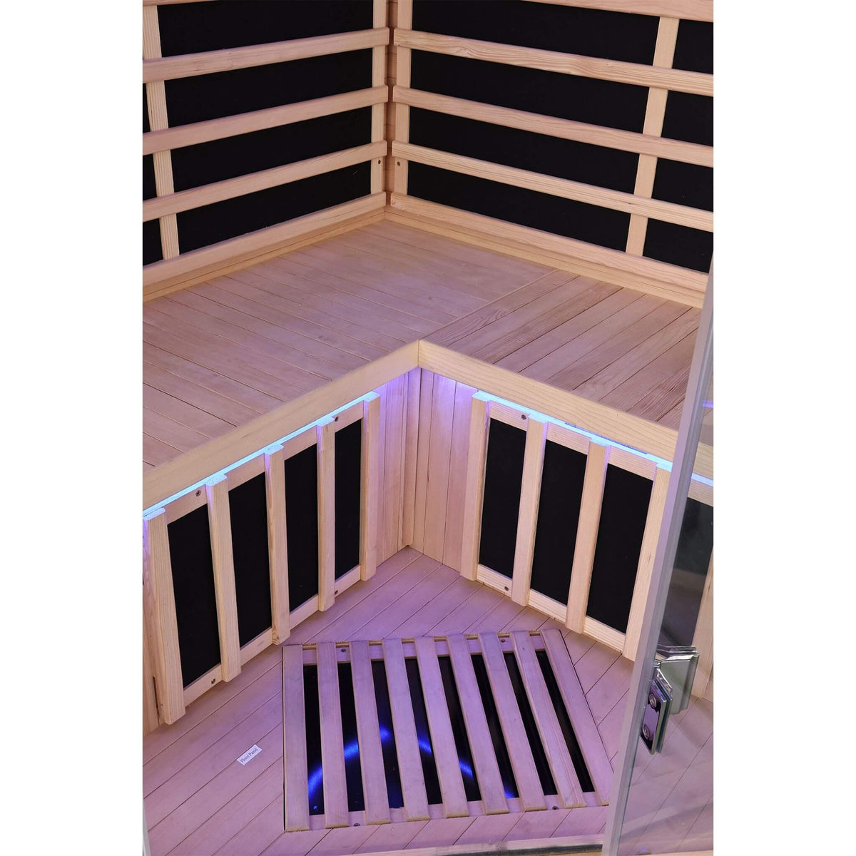 Thermora Premium Canadian Hemlock 2-Person Indoor Infrared Sauna with Glass Front