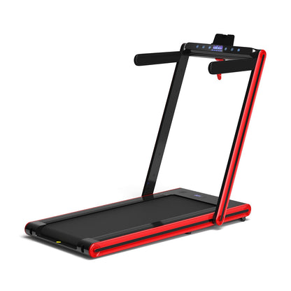 2-in-1 Folding Treadmill with Under-Desk Walking & Running Modes