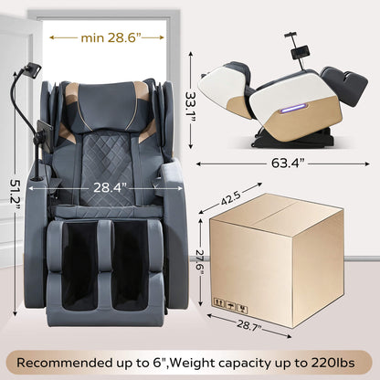 Synca Zero-Gravity Heated Massage Recliner Chair