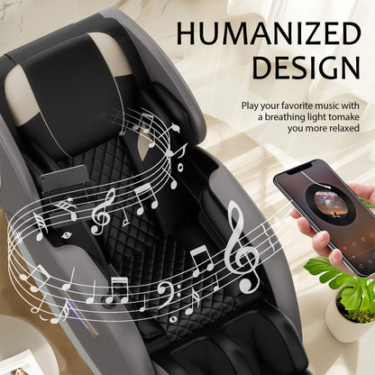 Airvana Opulence Zero-Gravity Massage Recliner Chair | 3D Rollers & Bluetooth Audio